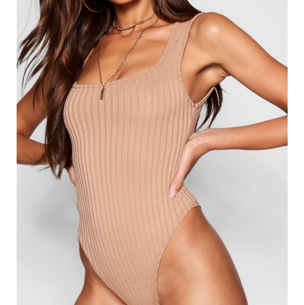 Tall Square Neck Rib Bodysuit
